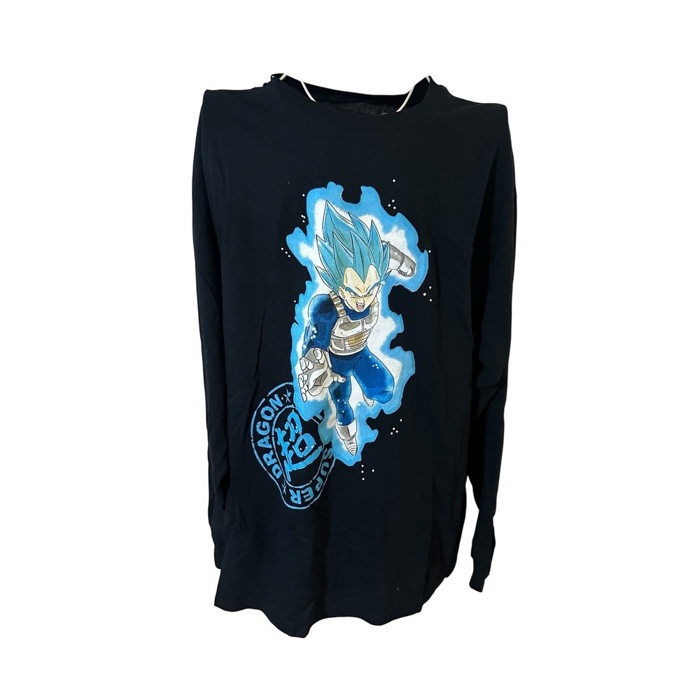 New with tags Dragon Ball Super Vegeta Super Saiyan Blue Long Sleeve Graphic XL